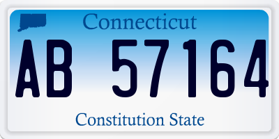 CT license plate AB57164