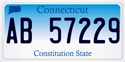 CT license plate AB57229