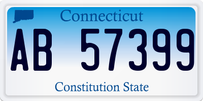 CT license plate AB57399