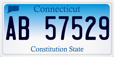 CT license plate AB57529