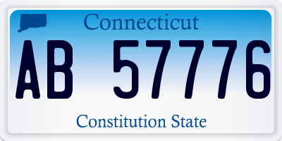 CT license plate AB57776