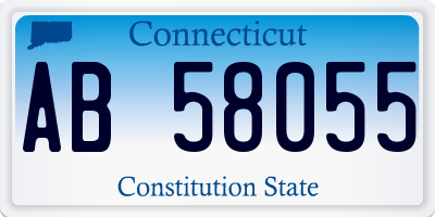 CT license plate AB58055