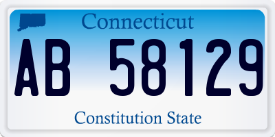 CT license plate AB58129