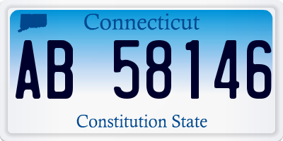 CT license plate AB58146