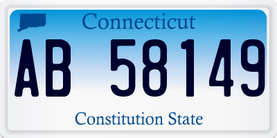 CT license plate AB58149