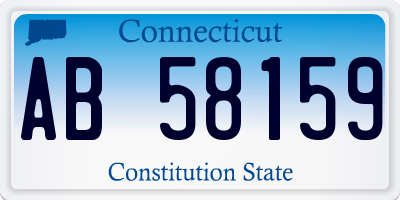 CT license plate AB58159