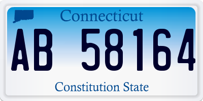 CT license plate AB58164