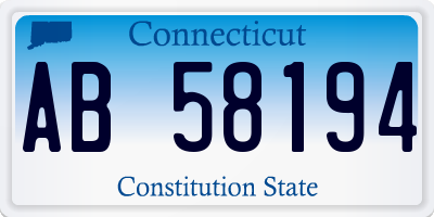 CT license plate AB58194