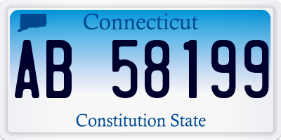 CT license plate AB58199