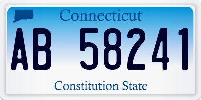 CT license plate AB58241