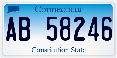 CT license plate AB58246