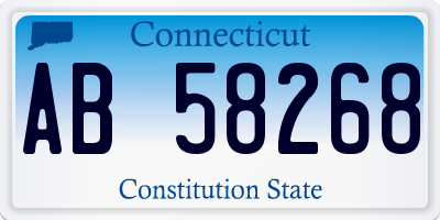 CT license plate AB58268