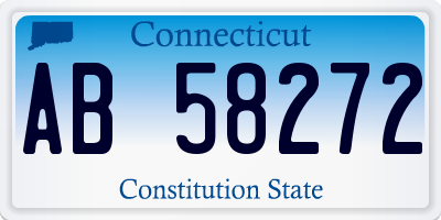 CT license plate AB58272