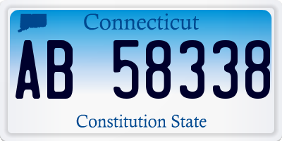 CT license plate AB58338