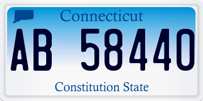 CT license plate AB58440