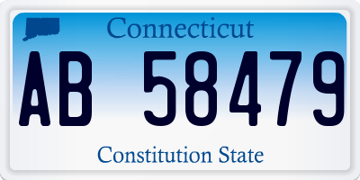 CT license plate AB58479