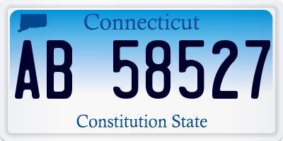 CT license plate AB58527
