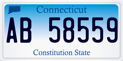 CT license plate AB58559