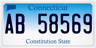CT license plate AB58569