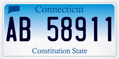 CT license plate AB58911