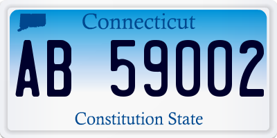 CT license plate AB59002