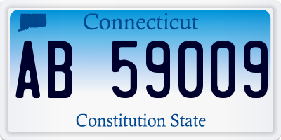 CT license plate AB59009