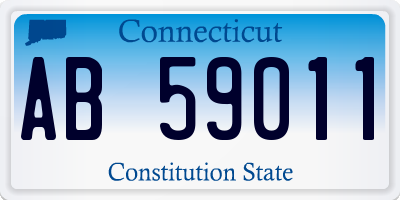 CT license plate AB59011