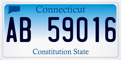 CT license plate AB59016