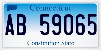 CT license plate AB59065