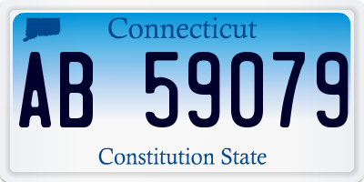 CT license plate AB59079