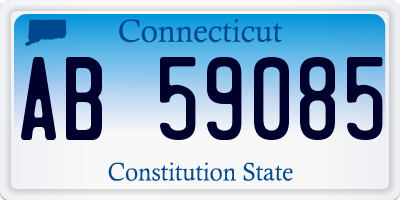 CT license plate AB59085