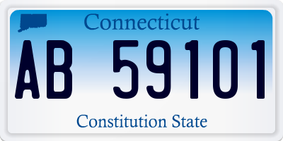 CT license plate AB59101