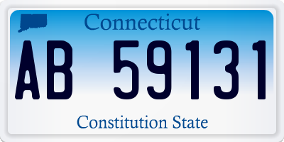 CT license plate AB59131