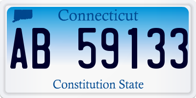 CT license plate AB59133