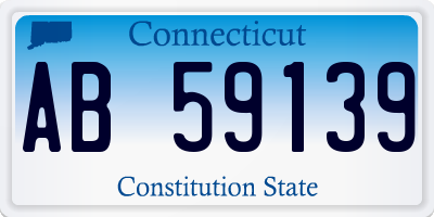 CT license plate AB59139