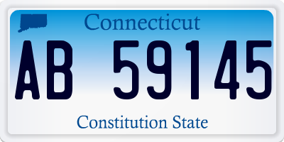 CT license plate AB59145