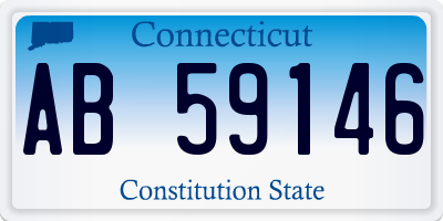 CT license plate AB59146