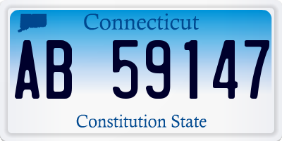 CT license plate AB59147