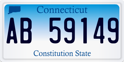 CT license plate AB59149