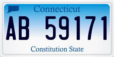 CT license plate AB59171