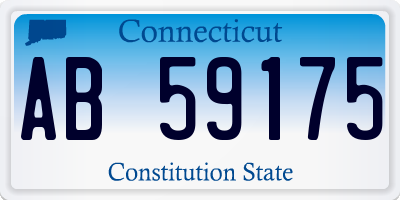 CT license plate AB59175