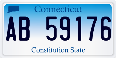 CT license plate AB59176