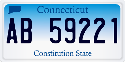 CT license plate AB59221
