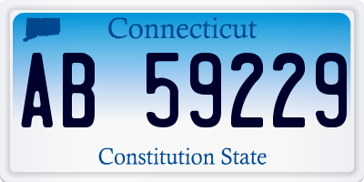 CT license plate AB59229