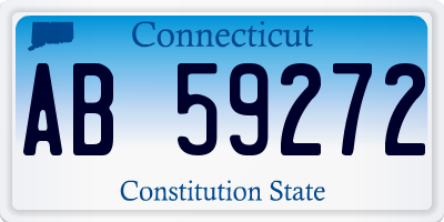 CT license plate AB59272