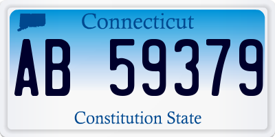 CT license plate AB59379