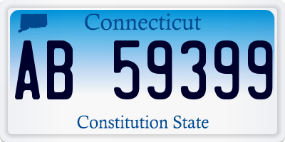 CT license plate AB59399