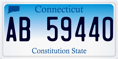 CT license plate AB59440