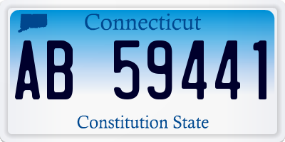 CT license plate AB59441