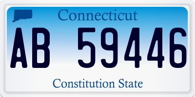 CT license plate AB59446